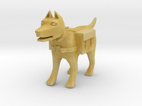 Adventuring Pack-Dog in Tan Fine Detail Plastic