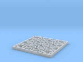 Sulaco floor tile 1/12 scale in Clear Ultra Fine Detail Plastic