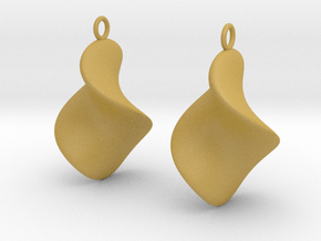 Chips earrings in Tan Fine Detail Plastic