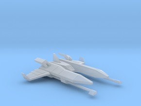 Fighter Ship in Clear Ultra Fine Detail Plastic