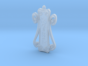 Runic Amulet 01 - 60mm in Clear Ultra Fine Detail Plastic