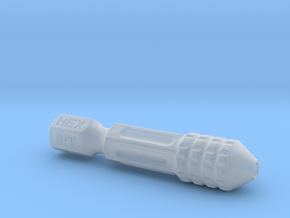1/4" Hex Bit Pen 02 (012) in Clear Ultra Fine Detail Plastic