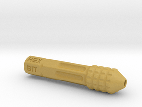 1/4" Hex Bit Pen 05 (012) in Tan Fine Detail Plastic