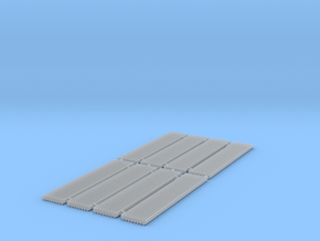 Corrugated Iron Sheets 1/152 N scale in Clear Ultra Fine Detail Plastic