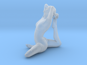 One-Legged King Pigeon Pose (2.5 cm) in Clear Ultra Fine Detail Plastic