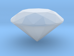 Perfect Proportion Diamond - Tolkowsky in Clear Ultra Fine Detail Plastic