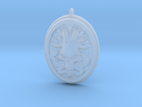 Skull and Snake Pendant 01 - 50mm in Clear Ultra Fine Detail Plastic