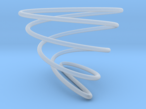 Math Spring (Lissajou Curve) in Clear Ultra Fine Detail Plastic