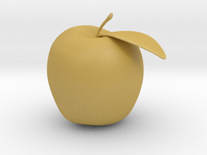 Apple in Tan Fine Detail Plastic