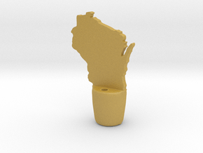 Wisconsin Wine Stopper in Tan Fine Detail Plastic