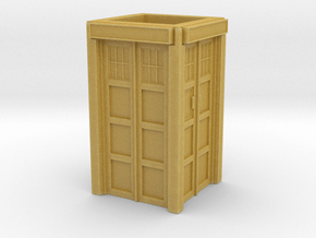 The Physician's Blue Box in 1/35 scale (walls only in Tan Fine Detail Plastic