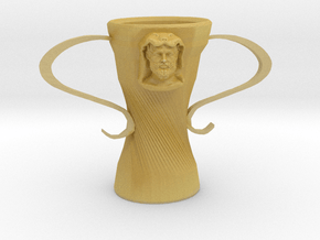 Hercules cup in Tan Fine Detail Plastic