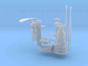 1/32 U boat conning tower details in Clear Ultra Fine Detail Plastic