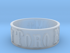 Mt. View Toro Band Ring (size 6) in Clear Ultra Fine Detail Plastic