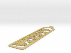 Bookmark, strong straight and Flexible in Tan Fine Detail Plastic