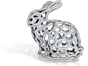 Bunny Keychain in Clear Ultra Fine Detail Plastic