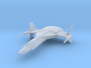 StarHawk Space Fighter Miniature in Clear Ultra Fine Detail Plastic
