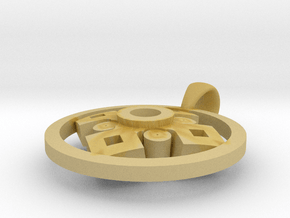 Pendant, Forces of Nature  in Tan Fine Detail Plastic