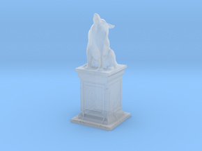 Wolf Statue in Clear Ultra Fine Detail Plastic