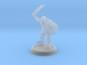 Goblin Warrior in Clear Ultra Fine Detail Plastic