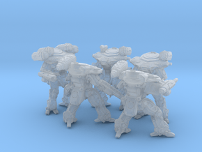 Quenn Tactical Armor Squad in Clear Ultra Fine Detail Plastic