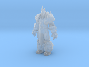 Arthas Lich King neutral pose in Clear Ultra Fine Detail Plastic
