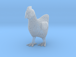 Voronoi Chicken  in Clear Ultra Fine Detail Plastic