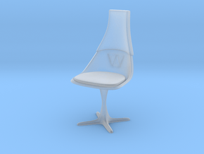 TOS Chair 115 1:10 Scale 7" in Clear Ultra Fine Detail Plastic