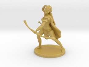 Pathfinder / D&D Female Forest Elf Ranger in Tan Fine Detail Plastic