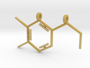 Dopamine Pendant in Tan Fine Detail Plastic