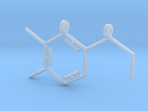 Dopamine Pendant in Clear Ultra Fine Detail Plastic