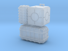 Star Wars cargo crates  in Clear Ultra Fine Detail Plastic