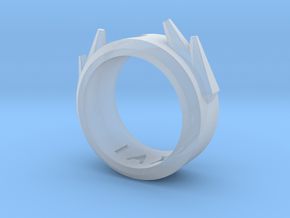 2016 Futuristic Ring in Clear Ultra Fine Detail Plastic