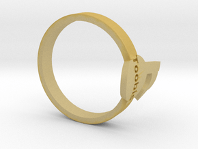 Toobis TagPro Ring in Tan Fine Detail Plastic