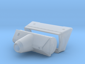 M50 Mantlet and Collar in Clear Ultra Fine Detail Plastic