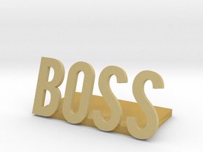 boss logo1 desk bussiness in Tan Fine Detail Plastic
