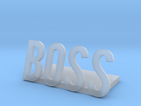 boss logo1 desk bussiness in Clear Ultra Fine Detail Plastic