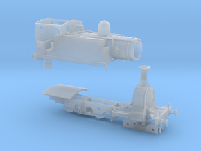 N. L. R. Outside cylinder 440 tank loco (Wide cab) in Clear Ultra Fine Detail Plastic