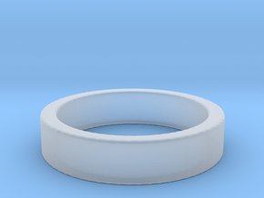 Basic Ring US9 in Clear Ultra Fine Detail Plastic