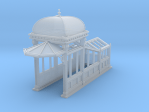 S Scale (1:64) Subway Kiosk Entrance in Clear Ultra Fine Detail Plastic