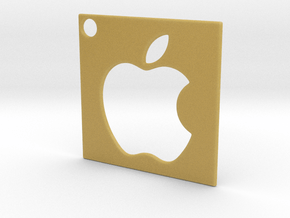 Apple - Logo Pendant in Tan Fine Detail Plastic