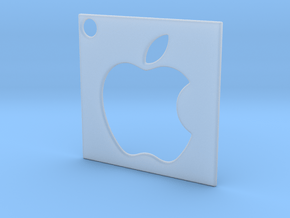 Apple - Logo Pendant in Clear Ultra Fine Detail Plastic