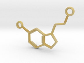 02_Serotonin_Pendant in Tan Fine Detail Plastic