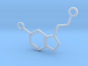 02_Serotonin_Pendant in Clear Ultra Fine Detail Plastic