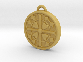 F-T keychain in Tan Fine Detail Plastic