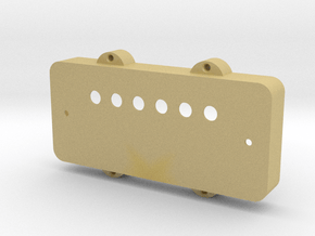 Jazzmaster Pickup Cover - Covered Humbucker Mount in Tan Fine Detail Plastic