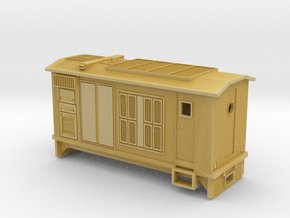  HOn30 B-Unit Boxcab Locomotive (Katie 1) in Tan Fine Detail Plastic