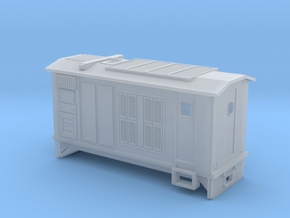  HOn30 B-Unit Boxcab Locomotive (Katie 1) in Clear Ultra Fine Detail Plastic