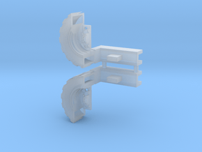 Ultra Magnus Arm Wheels (Shallow Version) in Clear Ultra Fine Detail Plastic