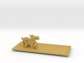 Dragon Plate  in Tan Fine Detail Plastic